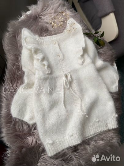 Платье для девочки 98 теплое