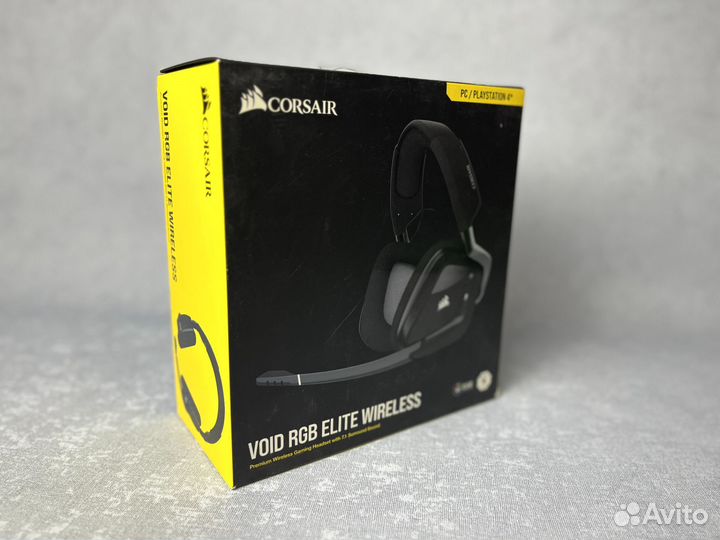 Игровые наушники Corsair void RGB Elite Wireless