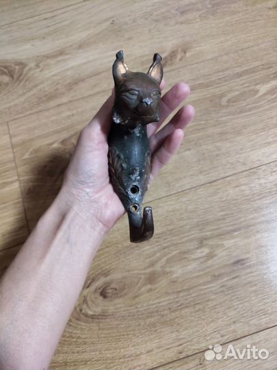 Крючок настенный СССР рысь