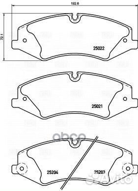 Колодки торм. для а/м Land Rover Discovery 4 (0