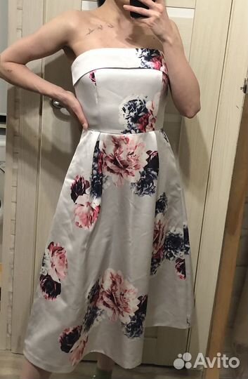 Атласное платье