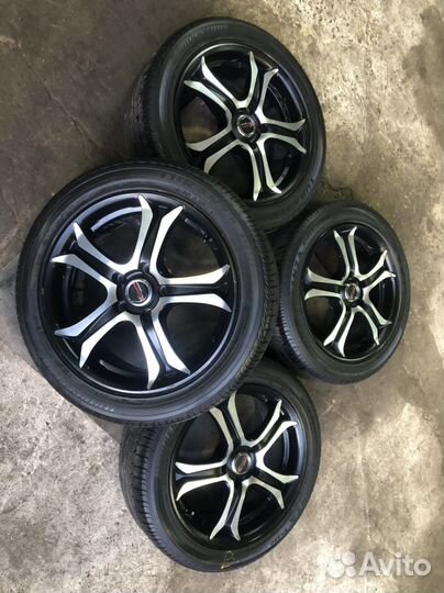 Комплект летних колес R17 на mitsubishi lancer 10