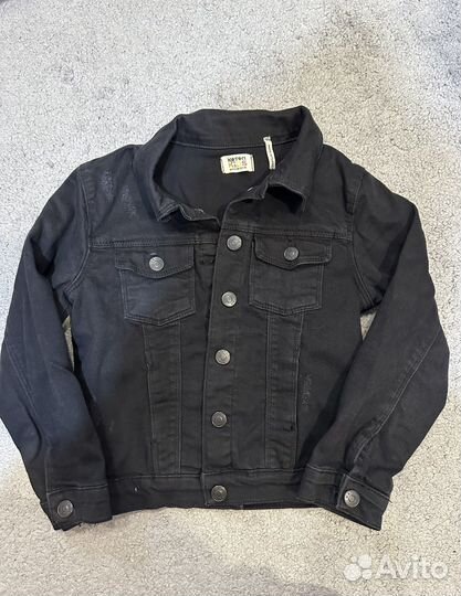 Джинсовка черная на мальчика