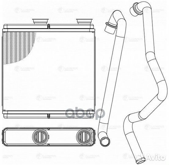 Радиатор отоп. для а/м Chevrolet Spark M300 (09