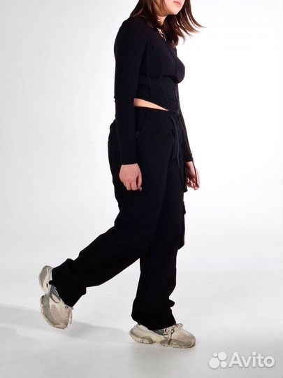 Джинсы карго для девочек и мальчиков