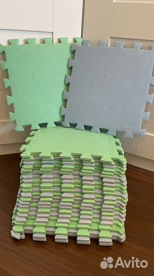 Детский коврик пазл мягкий непромокаемый