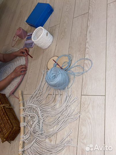 Корзина ручной работы, ковры, и т п. На заказ