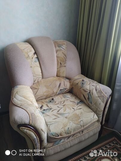 Угловой диван с креслом бу