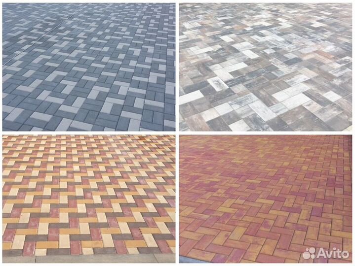 Тротуарная плитка, брусчатка, бордюры