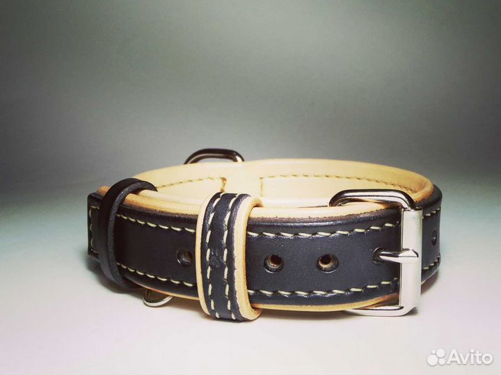 Кожаный ошейник Гинфорт Люкс