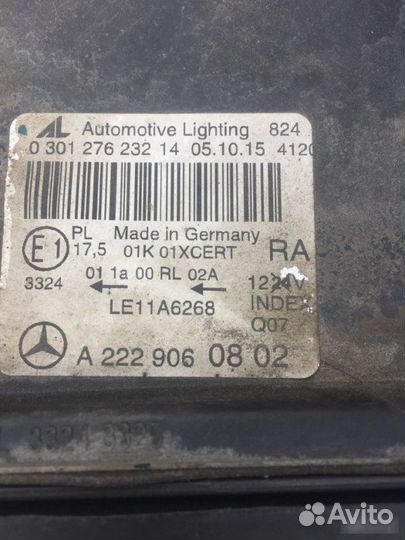 Фара правая Mercedes-Benz S-Class W222