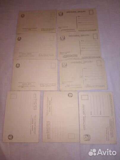 Открытки СССР почтовые карточки