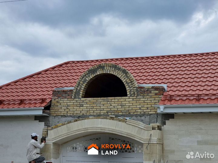 Металлочерепица и водосток