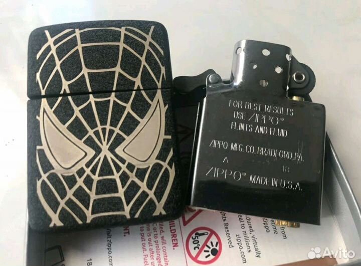 Zippo Spider-man black (под заказ)