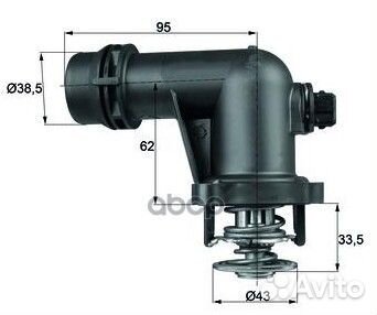 Термостат BMW E36/E46 1.8 98-03 TM 15 105