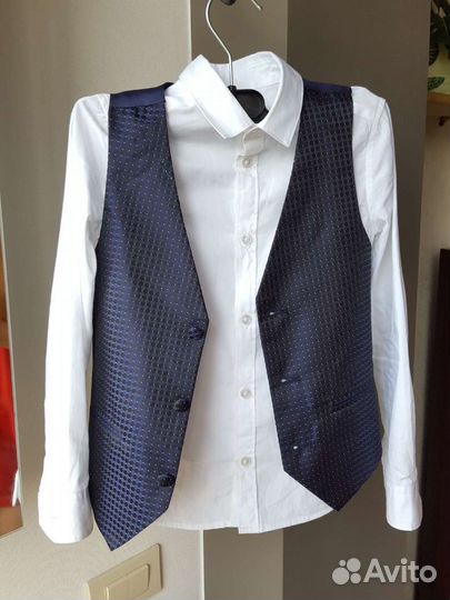 Рубашка и жилет на рост 116см