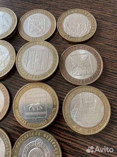 Монеты биметал десятки