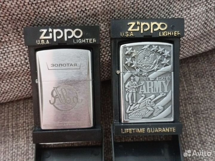 Зажигалки zippo 2шт. (оригинальные)