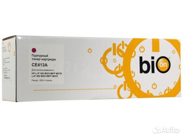 Картридж CE413A пурпурный 2600 стр