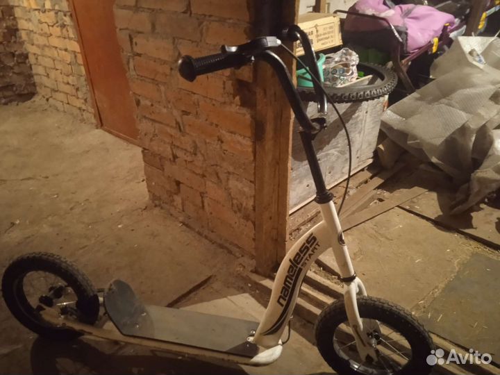 Самокат с большими колесами