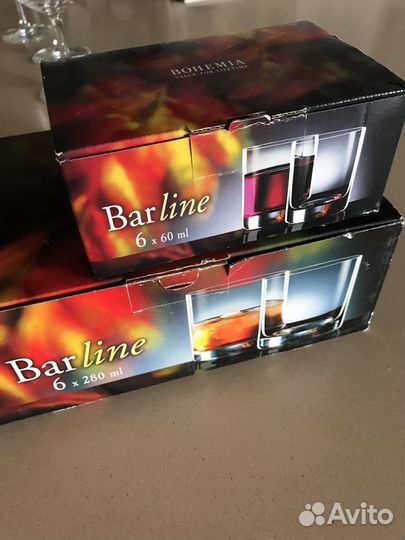 Бокалы bohemia для виски и стопки