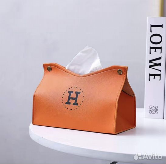 Салфетница/кофр, бокс для салфеток Hermes