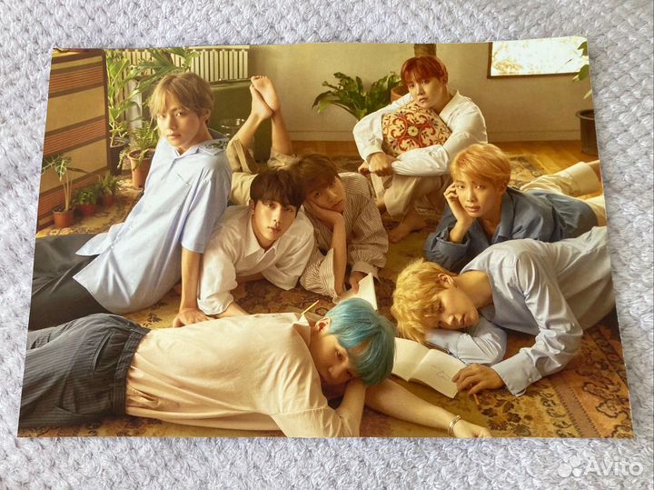 Плакат кортонны bts