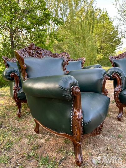 Диван и 2 кресла. Италия барокко