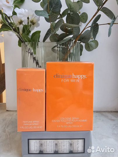 Одеколон clinique Happy
