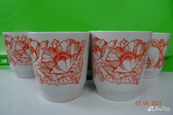 Кружка фарфоровая без ручки