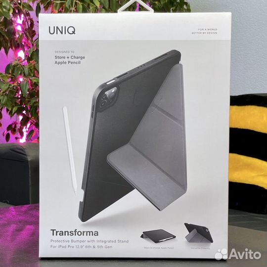 Чехол iPad Pro 12.9 Uniq (карман для стилуса)