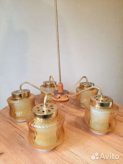 Редкая винтажная люстра ГДР
