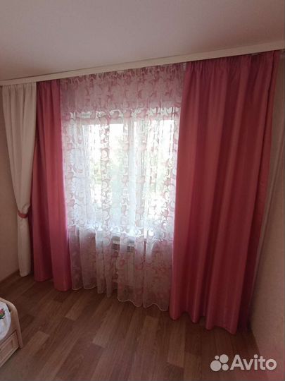 Шторы + светильник в комнату для девочки