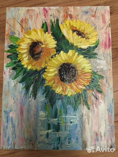 Картина акрил, холст на картоне 30 на 40