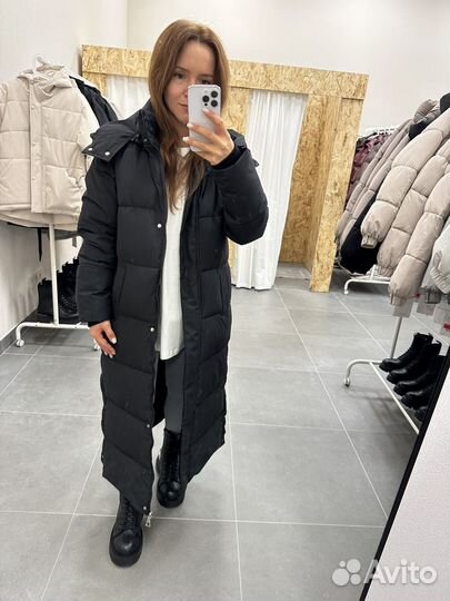 Пуховик зимний -30 женский новый в пол длинный