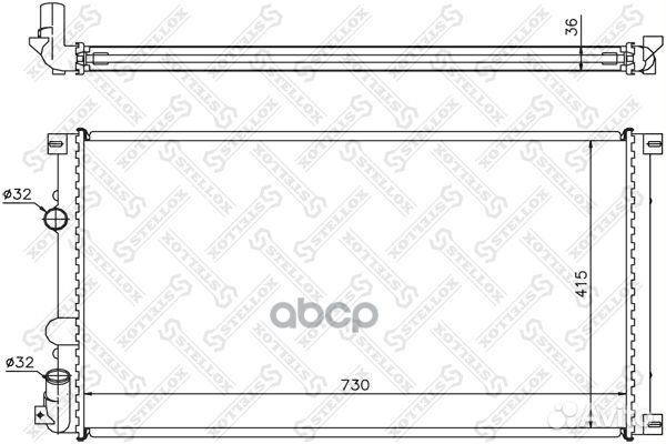 Радиатор 1026169SX Stellox