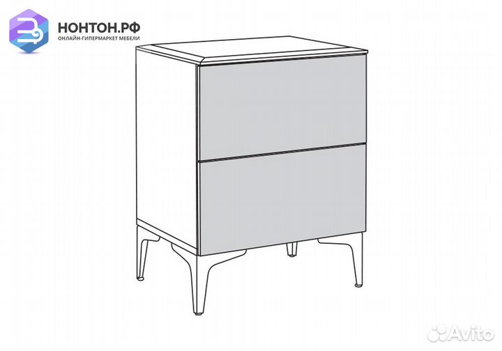 Тумба прикроватная Валенсия 13.291 белый шагрень