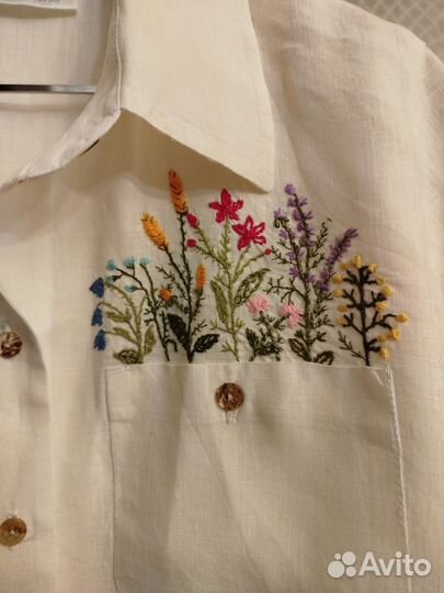 Рубашка женская лен 100%