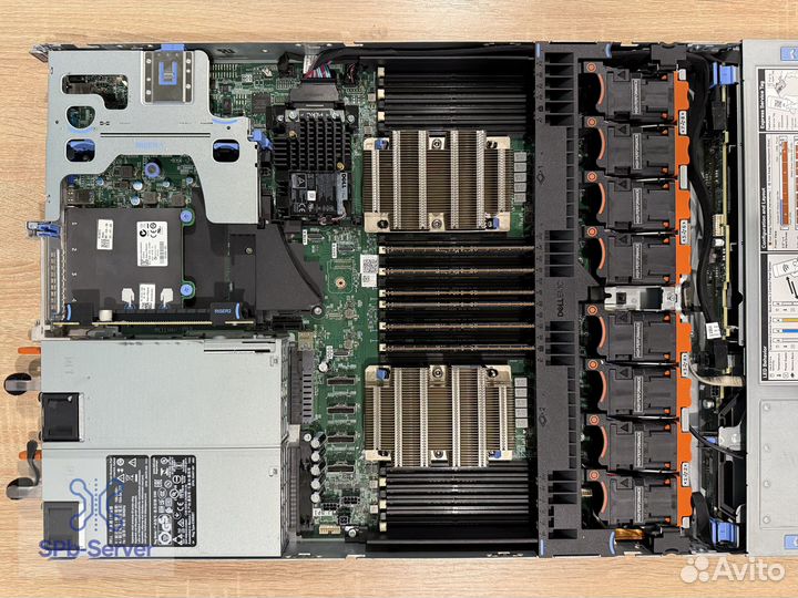 Сервер Dell R640 8sff H740p 2 x Gold 6134 64GB