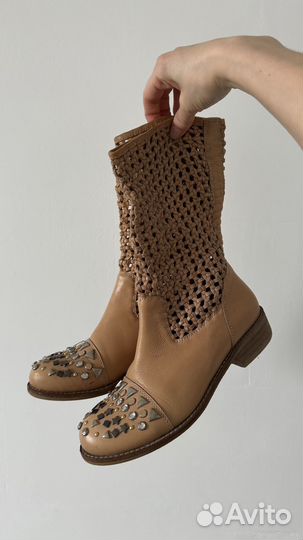 Казаки натуральная кожа 37