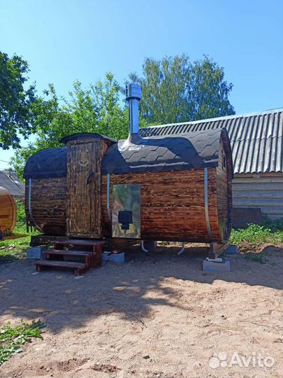 Баня бочка и квадро под ключ