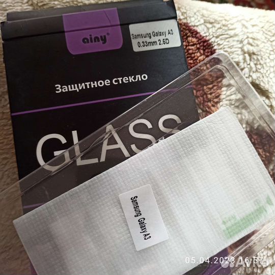 Защитное стекло на samsung Galaxy A3