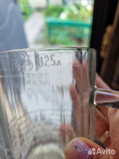 Пивная кружка СССР 0.25 серп и молот