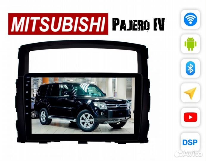 Topway Mitsubishi Pajero 4 LTE CarPlay 4/32гб