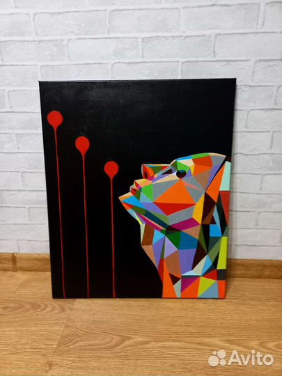 Картина акрил на холсте, 50/60