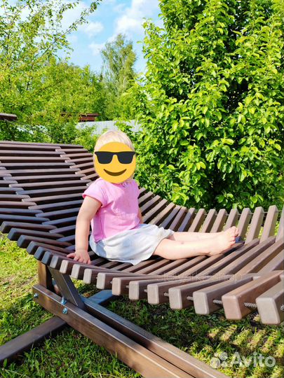 Гамак подвесной деревянный модель 