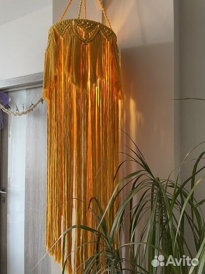 Люстра абажур подвес макраме
