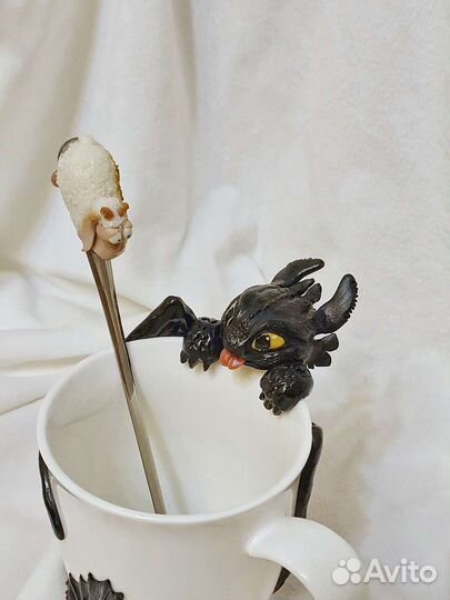 Ночная фурия декор на кружке