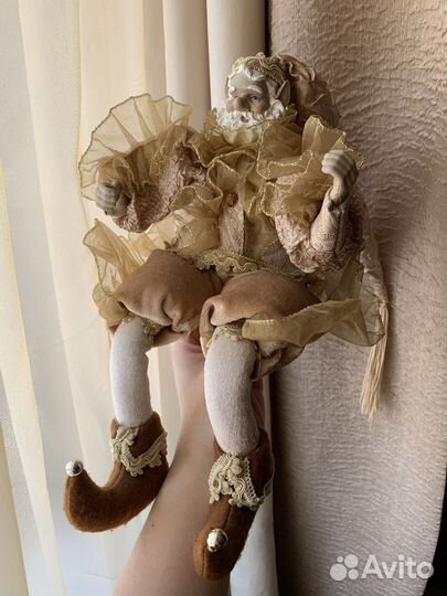 Дизайнерская кукла Рождественский эльф музыкальный