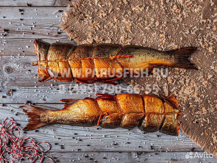 Рулет горбуши со скумбрией горячего копчения оптом